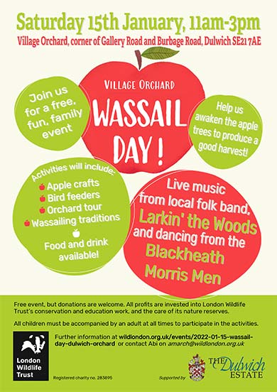 Wassail Day - Saturday 15 January, 11am-3pm
