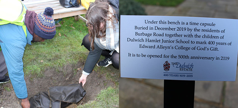 Neighbourhood time capsule marks 400 years