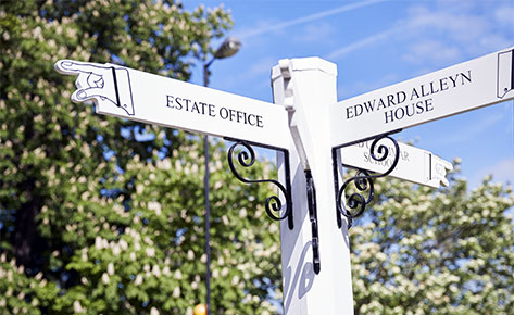 Street sign at The Dulwich Estate