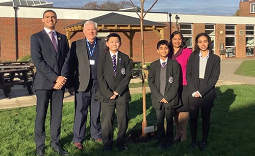 Tree planting at  St Olave’s Grammar School