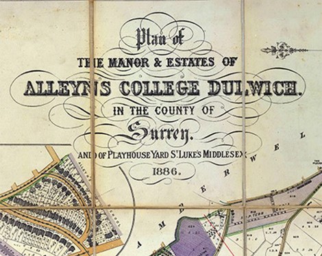 Map of Alleyn's Collage Dulwich