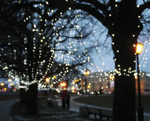 Lighting on West Dulwich shopping parade